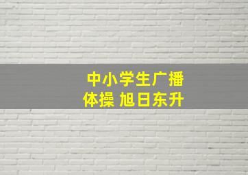 中小学生广播体操 旭日东升